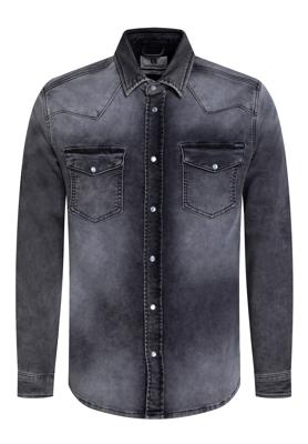Gabbiano Overhemd Jogg Denim 335734 Overhemd 204 Dark Grey