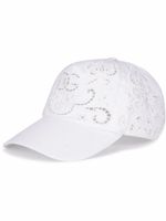 Dolce & Gabbana casquette à fleurs brodées - Blanc