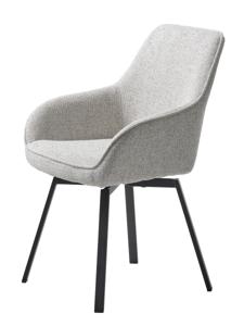 Eetkamerstoel Alma Off White Melange Swivel - Giga Living