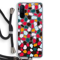 Colored Giraffe: OnePlus Nord CE 5G Transparant Hoesje met koord - thumbnail