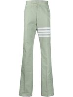 Thom Browne pantalon de costume à 4 bandes signature - Vert