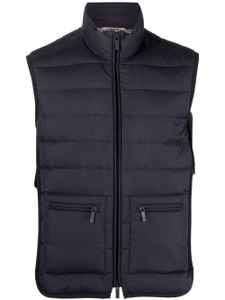 Thom Browne gilet à design matelassé - Bleu