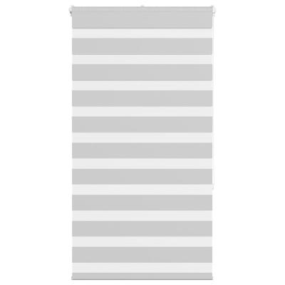 VidaXL Zebra rolgordijn 85x150 cm stofbreedte 80,9 cm lichtgrijs