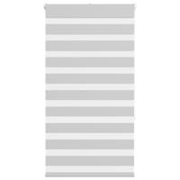 VidaXL Zebra rolgordijn 85x150 cm stofbreedte 80,9 cm lichtgrijs