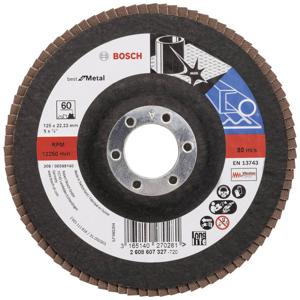 Bosch Accessories 2608607327 X571 Lamellenschijf Diameter 125 mm Boordiameter 22.33 mm Staal 1 stuk(s)