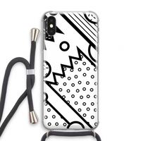 Pop Art #4: iPhone XS Transparant Hoesje met koord Pop Art #4: iPhone XS Transparant Hoesje met koord