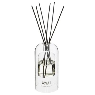 Geurstokjes in luxe glazen houder - Lelietje van Dalen - 150 ml - geurverspreider - interieurparfum
