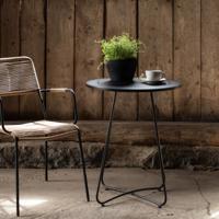 Nohr Ronde Outdoor Bistrotafel 'Terrah' 60cm, kleur Zwart