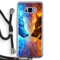 Fire & Ice: Samsung Galaxy S8 Transparant Hoesje met koord