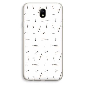 Hipster stripes: Samsung Galaxy J7 (2017) Transparant Hoesje