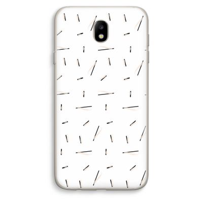 Hipster stripes: Samsung Galaxy J7 (2017) Transparant Hoesje