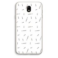 Hipster stripes: Samsung Galaxy J7 (2017) Transparant Hoesje