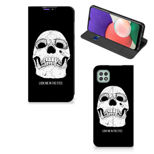 Mobiel BookCase Samsung Galaxy A22 5G Skull Eyes