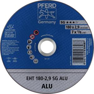 PFERD EHT 180-2,9 SG ALU 61326323 Doorslijpschijf recht 180 mm 25 stuk(s) Aluminium, Non-ferrometaal