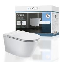Schutte CESARI Douche-WC, randloos, met Slim WC bril - 92100