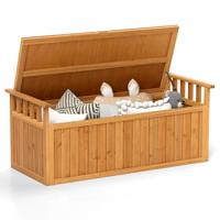 Outdoor Houten Opbergbank 209 L Opbergbox met Armleuningen & Deksel 2-zitsbank Tuinbank met Opbergruimte voor Tuingereedschap Outdoor Houten Opbergbank 209 L Opbergbox met Armleuningen & Deksel 2-zitsbank Tuinbank met Opbergruimte voor Tuingereedschap
