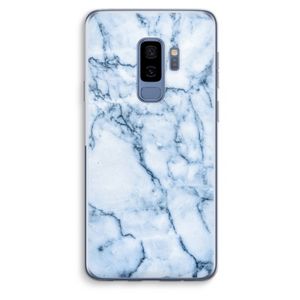 Blauw marmer: Samsung Galaxy S9 Plus Transparant Hoesje