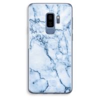 Blauw marmer: Samsung Galaxy S9 Plus Transparant Hoesje