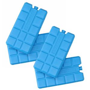 Koelelementen voor koeltas/koelbox - 4x stuks - 200 ml - blauw - kunststof - 15 x 8 x 2 cm