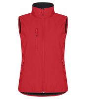 Clique 0200916 Classic Softshell Vest Lady - Rood - XS - thumbnail