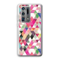 Gekleurde driehoekjes: Huawei P40 Pro Plus Transparant Hoesje