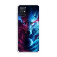 Where Light And Dark Meet: Galaxy A71 Transparant Hoesje