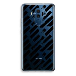 Zwarte vegen: Huawei Mate 10 Pro Transparant Hoesje