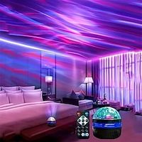 led sterrenhemel projectie licht mini afstandsbediening projector usb plug-in kleurrijke sfeer klein nachtlampje Lightinthebox