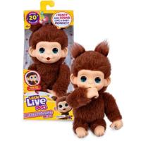 Pluche speelgoed - LITTLE LIVE PETS - Mijn mini-aapje - Bruin - Geschikt voor kinderen vanaf 4 jaar