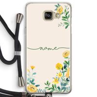 Gele bloemen: Samsung Galaxy A5 (2016) Transparant Hoesje met koord