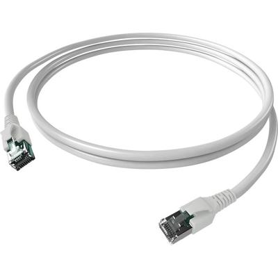 EasyLan FlexBoot Patchkabel Kat.6A, S/FTP, wit, 1 m