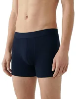 2-pak Jongens boxershorts Organic - Biologisch katoenen kinder onderbroeken - Zwart - Grijs - Donkerblauw