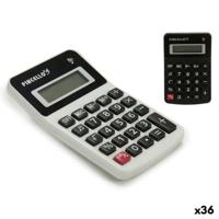 Rekenmachine Pincello Wit Zwart Plastic 7,5 x 2,5 x 11,5 cm Zon Klein (36 Stuks)