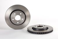 Remschijf COATED DISC LINE BREMBO, Remschijftype: Binnen geventileerd, u.a. für Jeep