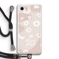 Daydreaming becomes reality: Pixel 3 Transparant Hoesje met koord