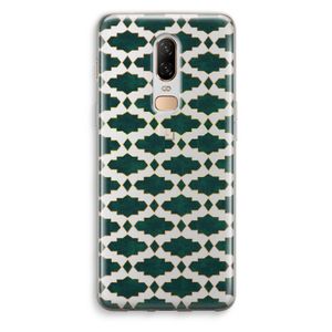 Moroccan tiles: OnePlus 6 Transparant Hoesje