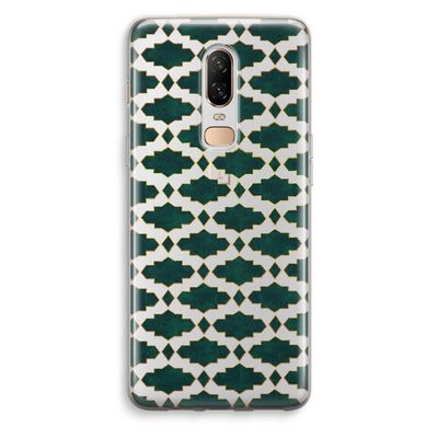 Moroccan tiles: OnePlus 6 Transparant Hoesje