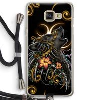 Huilende Wolf: Samsung Galaxy A5 (2016) Transparant Hoesje met koord