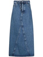 GANNI jupe longue en jean à taille haute - Bleu GANNI jupe longue en jean à taille haute - Bleu