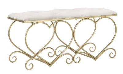 BANKJE HART CREMA CM 105X37,5X51,5