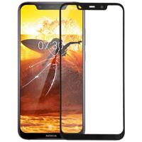 De Lens van het buitenste glas van de voorste scherm voor Nokia X7(Black)