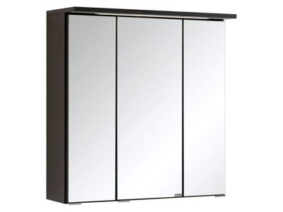 HELD Badkamer spiegelkast Bologna 3D (LED-inbouwlamp, Donkergrijs, Breite: 60 cm)