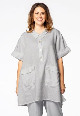 Yoek Tuniek polo kraag | Grijs | Maat 58/60