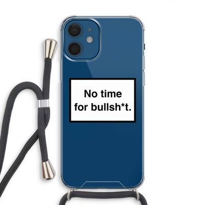 No time: iPhone 12 Transparant Hoesje met koord