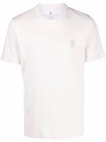 Brunello Cucinelli t-shirt à broderies - Rose
