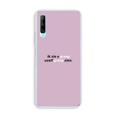 uzelf graag zien: Huawei P Smart Pro Transparant Hoesje