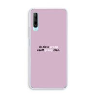 uzelf graag zien: Huawei P Smart Pro Transparant Hoesje