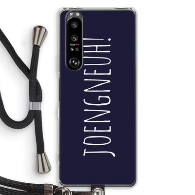Joengneuh!: Sony Xperia 1 III Transparant Hoesje met koord
