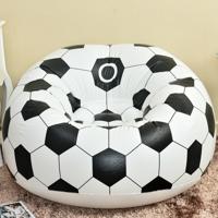 Fashion casual luie stoel creatieve opblaasbare sofa één kruk (voetbal bank)