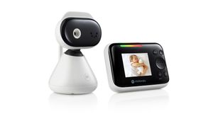 Motorola Baby Monitor met Camera 230V PIP1200 - Tweewegcommunicatie - Infrarood Nachtvisie - 300 M bereik - Wit